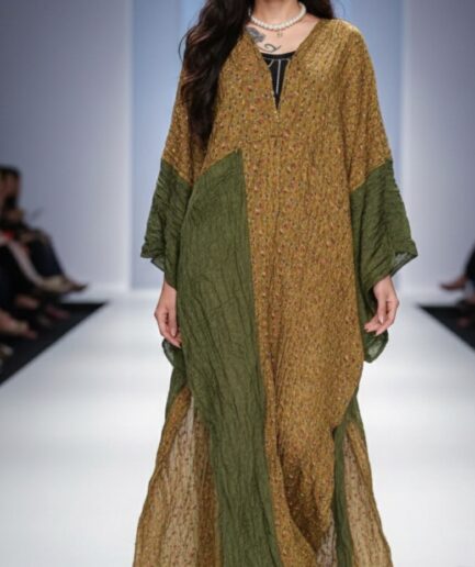 دراعه حرير لونين